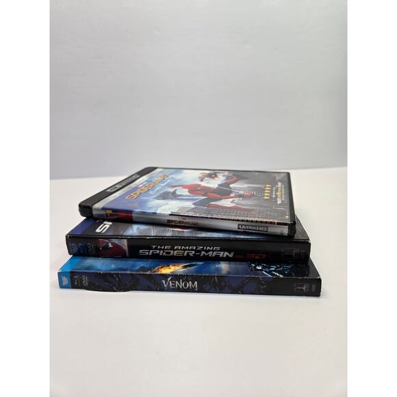 Marvel 3D Spiderman | Venom | Spiderman Homecoming Blu-Ray Bundle | Disney Lot - Picture 3 of 3